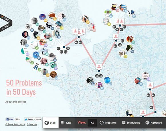 Capa do artigo: 14 exemplos sites com mapas interativos