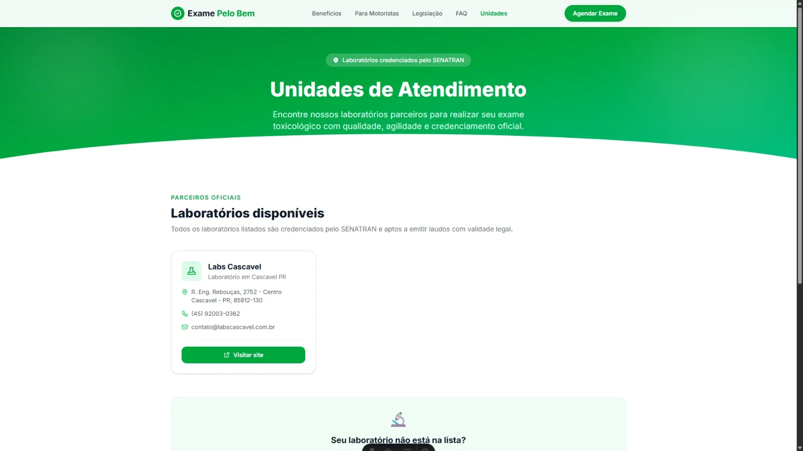 Foto do projeto Exame Pelo Bem