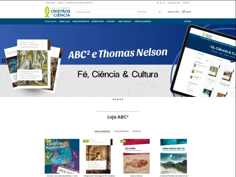 Loja Virtual ABC2 - Associação Brasileira de Cristãos na Ciência