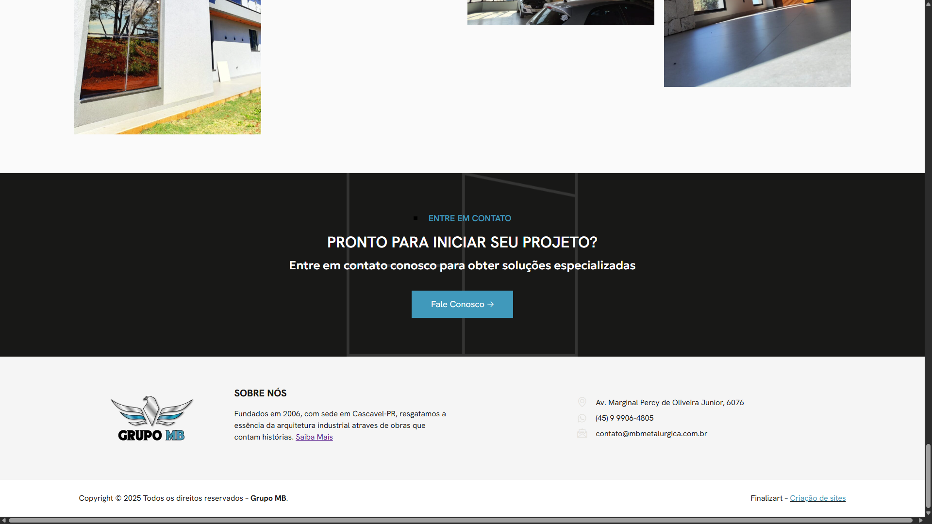 Foto do projeto Metalúgica MB