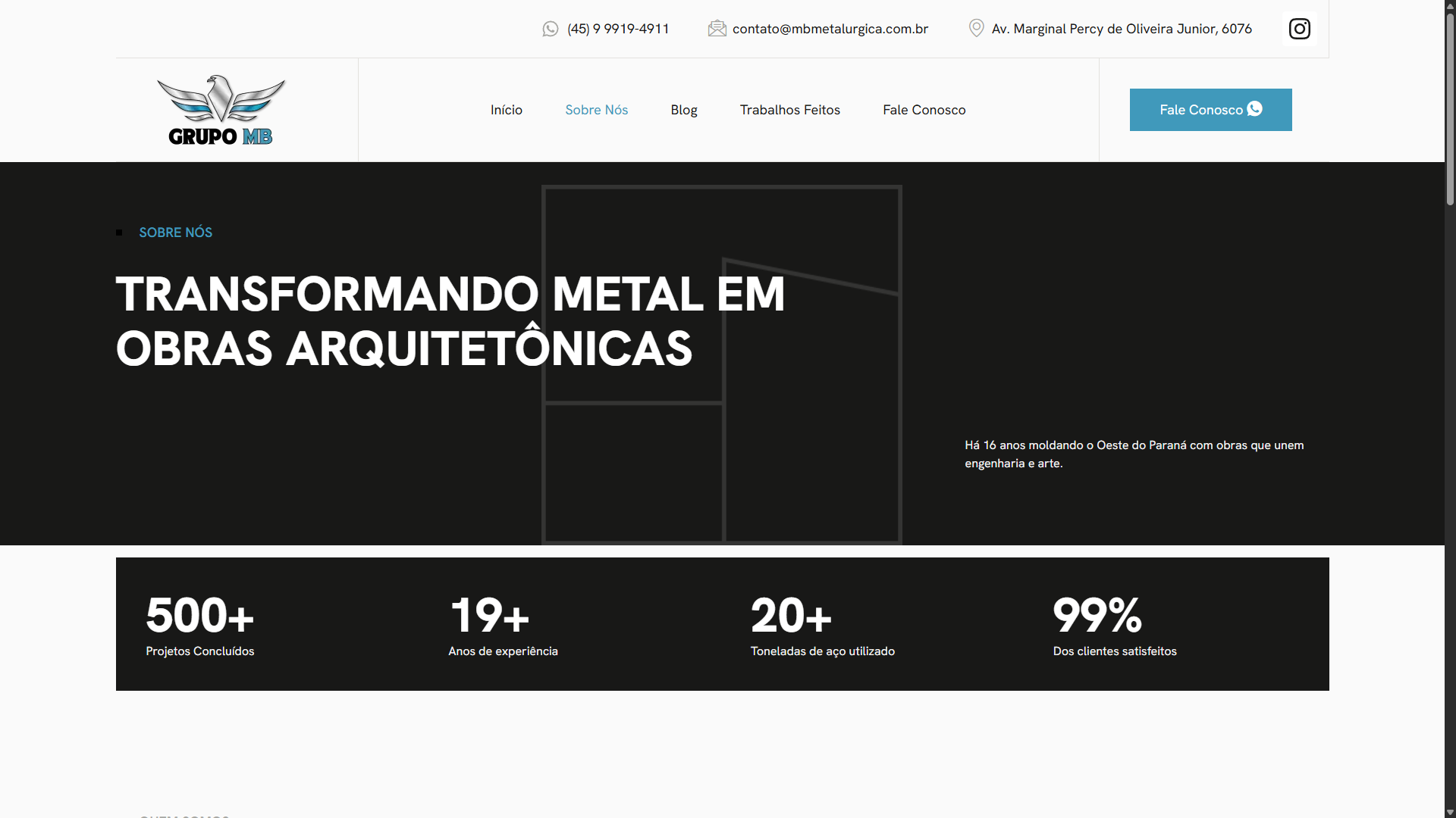 Foto do projeto Metalúgica MB