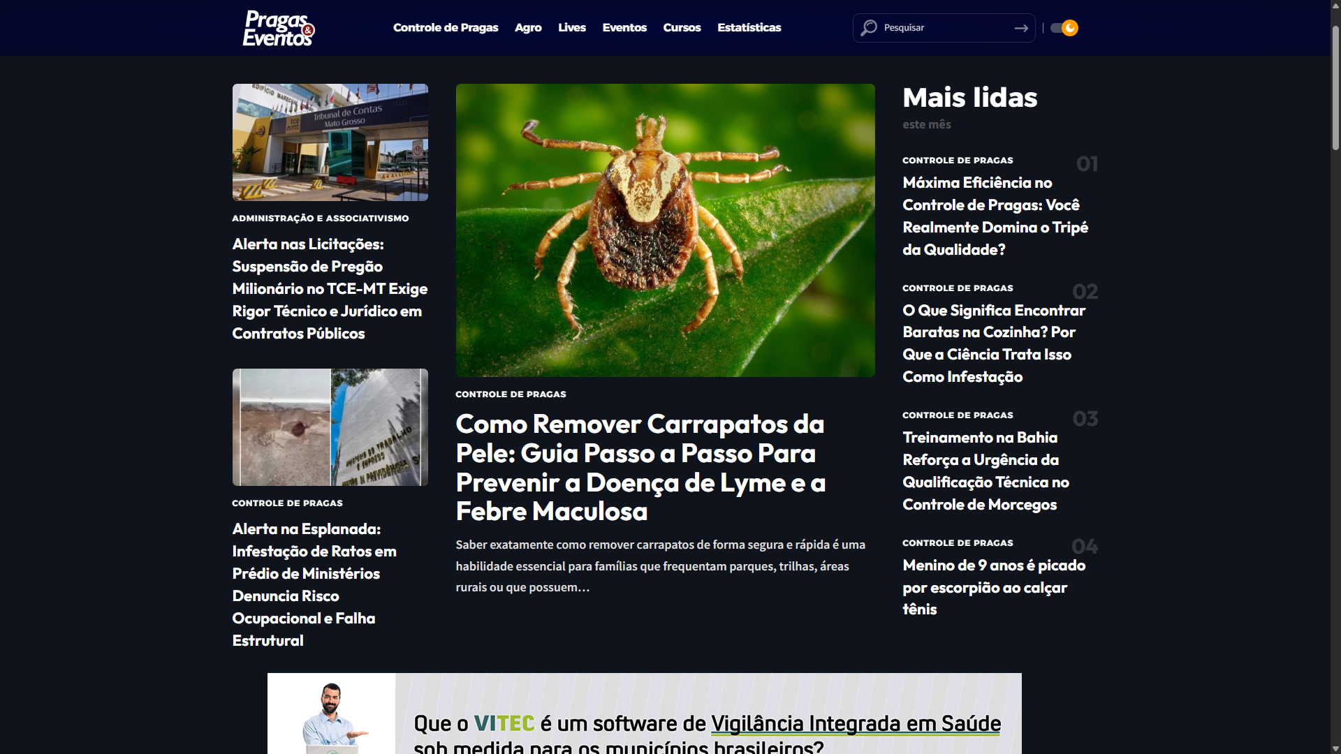 Foto do projeto Pragas & Eventos