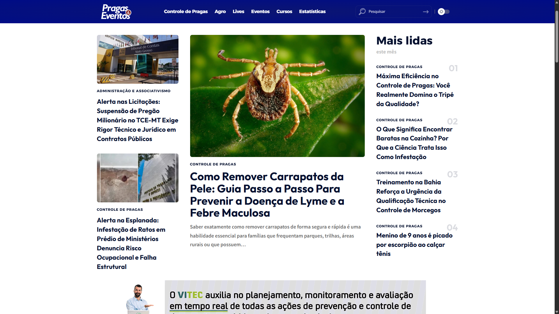 Foto do projeto Pragas & Eventos