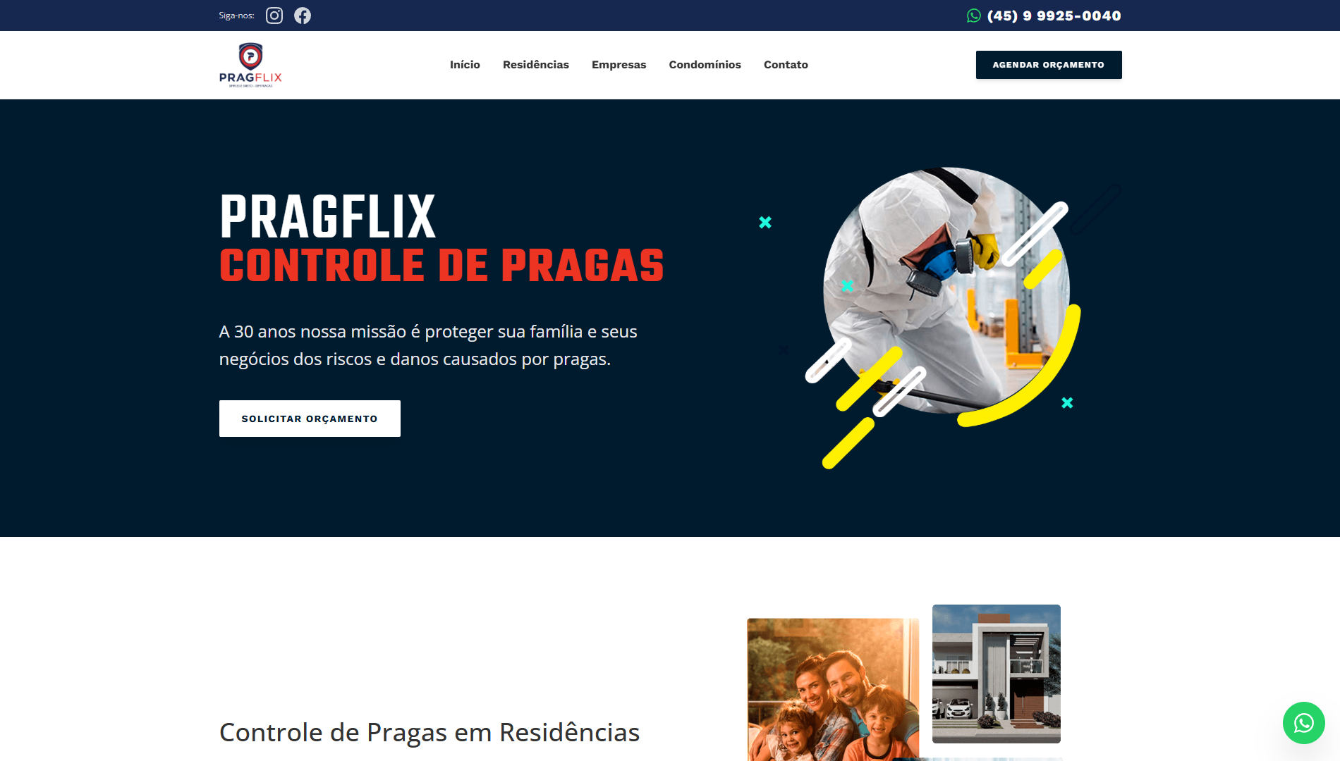 Foto do projeto Pragflix Controle de Pragas