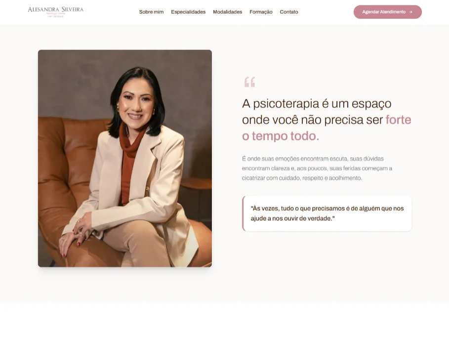 Psicóloga Alesandra Silveira