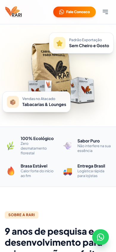 Captura Mobile de Rari Indústria de Briquetes