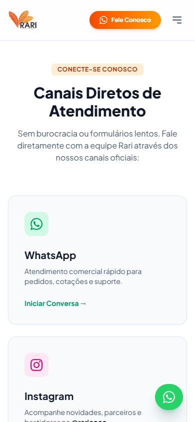 Captura Mobile de Rari Indústria de Briquetes