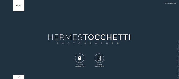 print do site hermestocchetti para o artigo de sites com efeitos incríveis